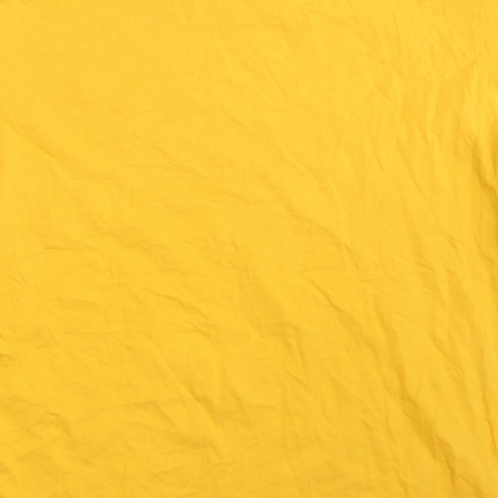Fred Perry Mens Yellow    T-Shirt Size M