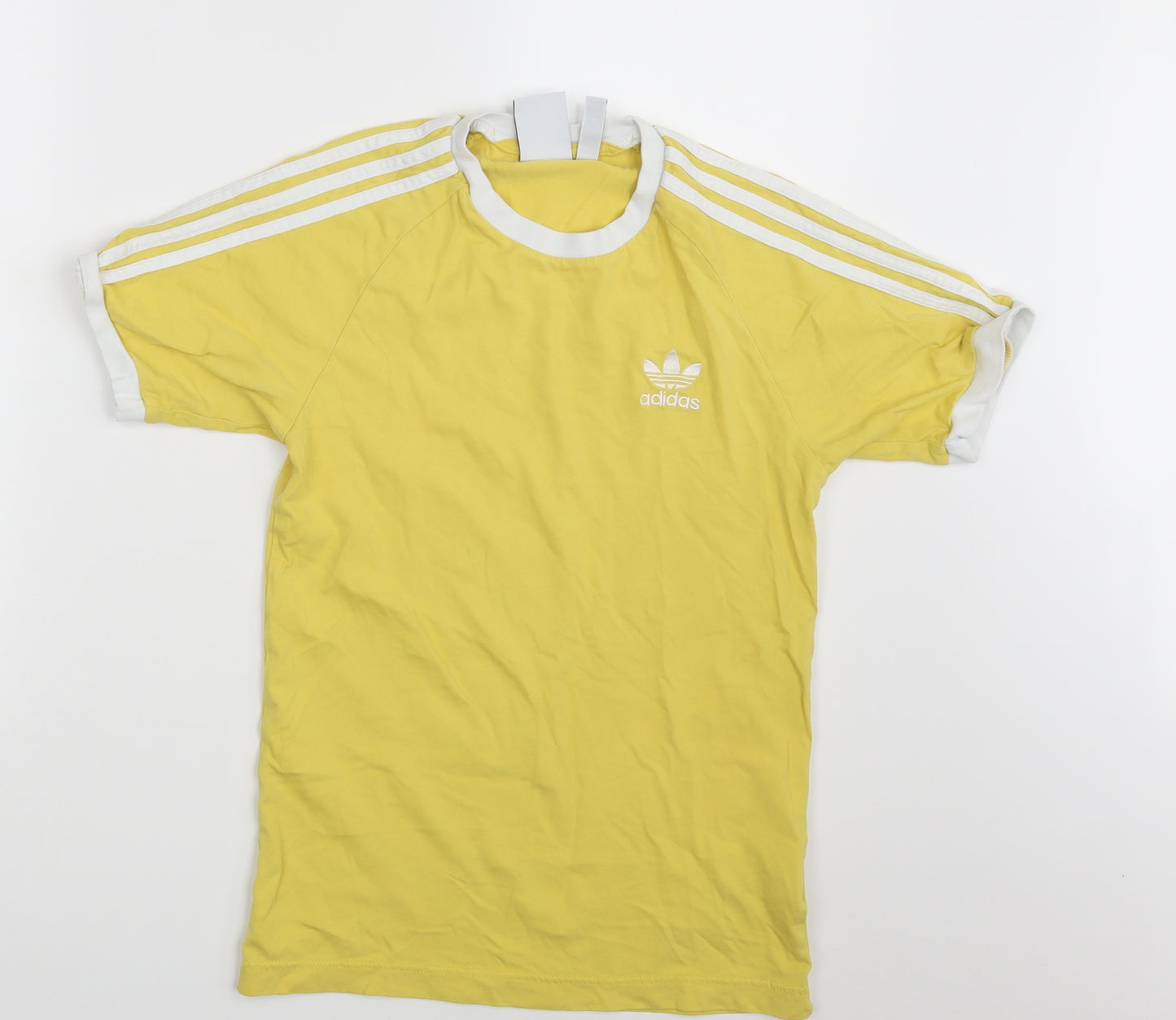 adidas Mens Yellow    T-Shirt Size XS