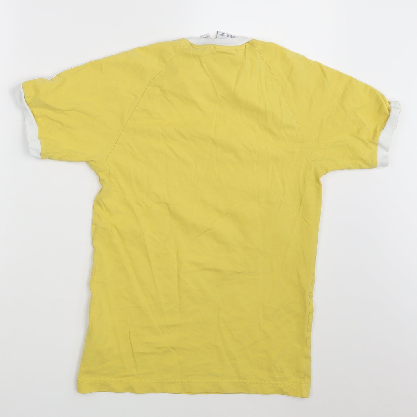 adidas Mens Yellow    T-Shirt Size XS