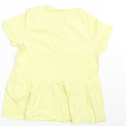 River Island Womens Yellow   Basic T-Shirt Size 8