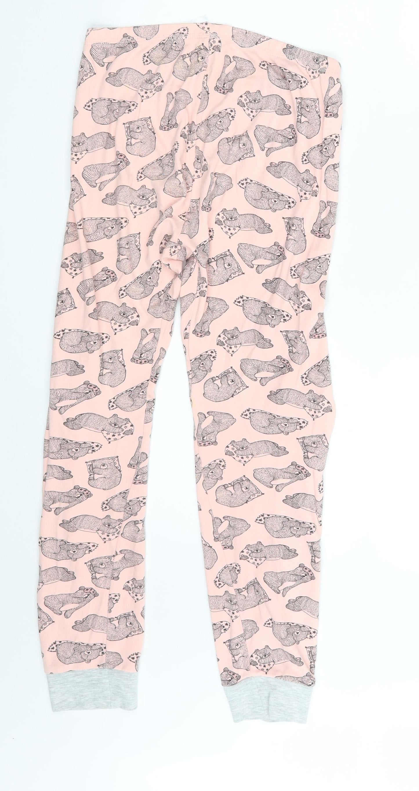 George Girls Pink Animal Print  Sweatpants Trousers Size 11-12 Years