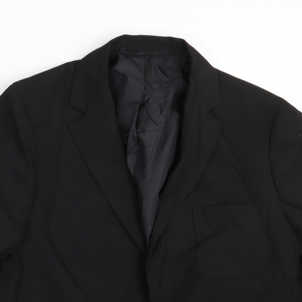 M&S Boys Black   Jacket Blazer Size 15-16 Years  - School Wear