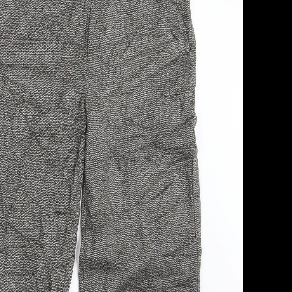 Per Una Womens Grey Herringbone  Bloomer Trousers Size 10 L27 in