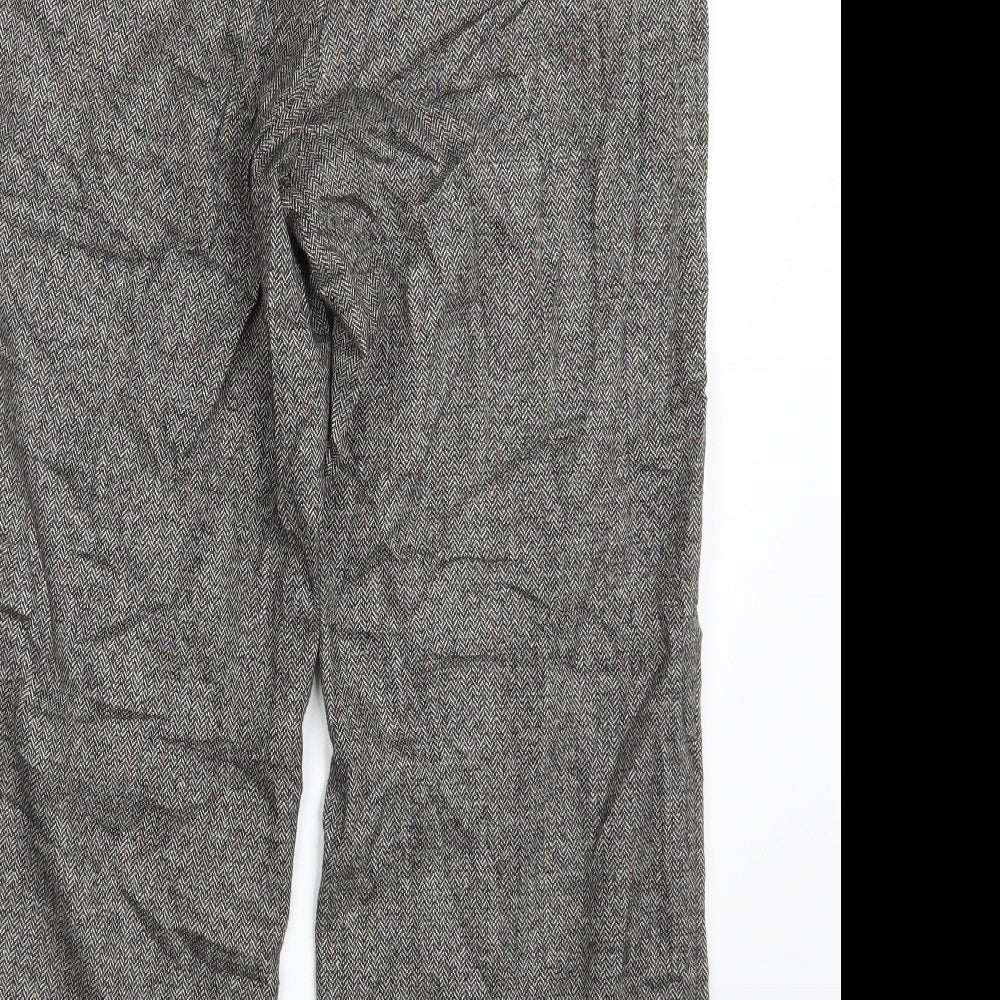 Per Una Womens Grey Herringbone  Bloomer Trousers Size 10 L27 in