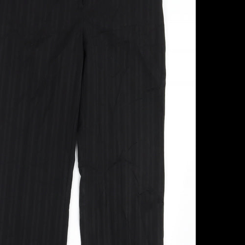 Dorothy Perkins Womens Black Striped  Dress Pants Trousers Size 6 L31 in