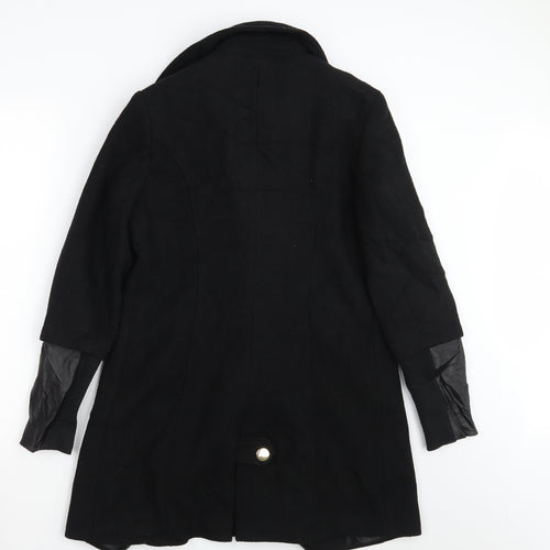 Dorothy Perkins Womens Black   Overcoat Coat Size 12