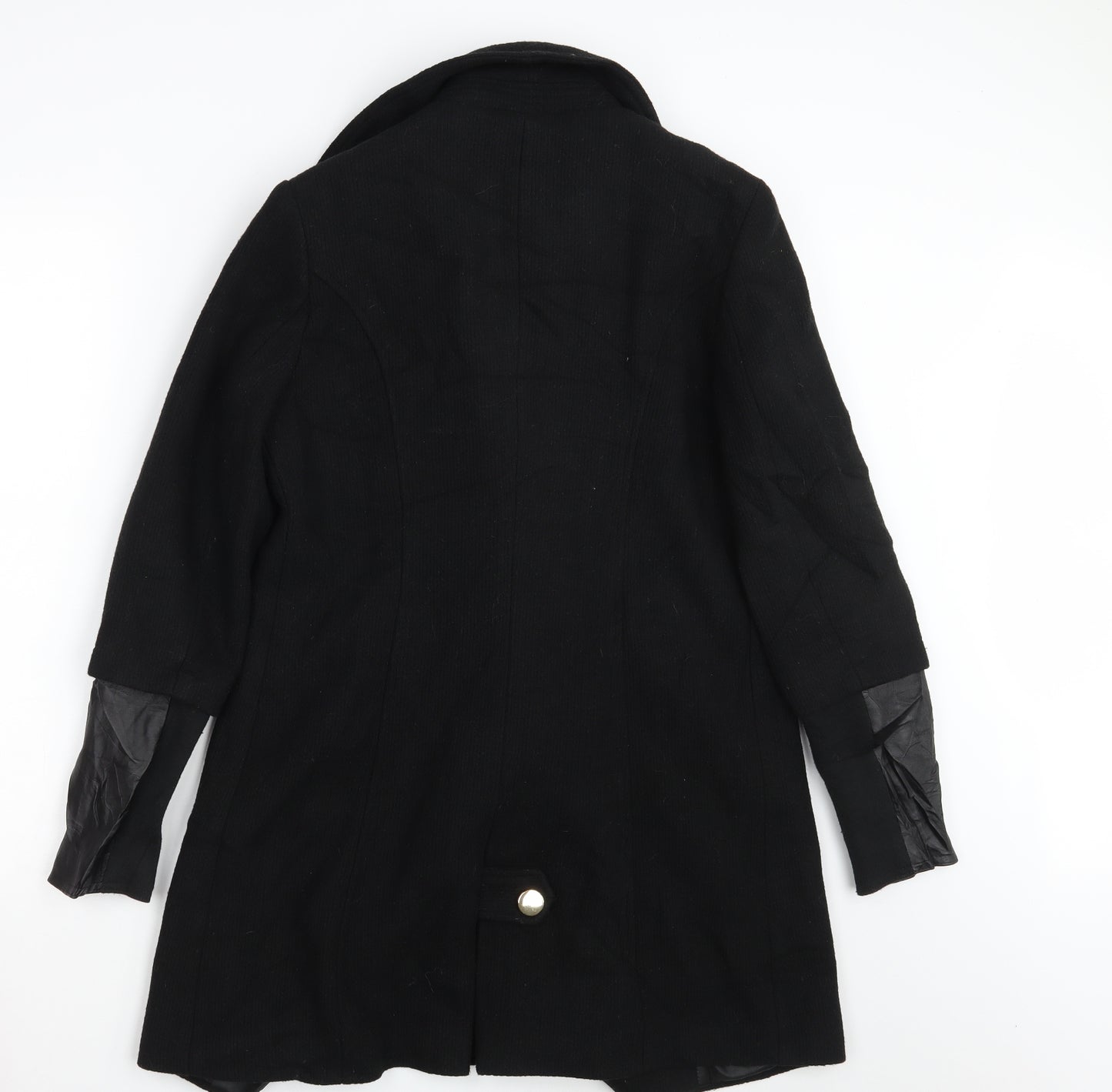 Dorothy Perkins Womens Black   Overcoat Coat Size 12