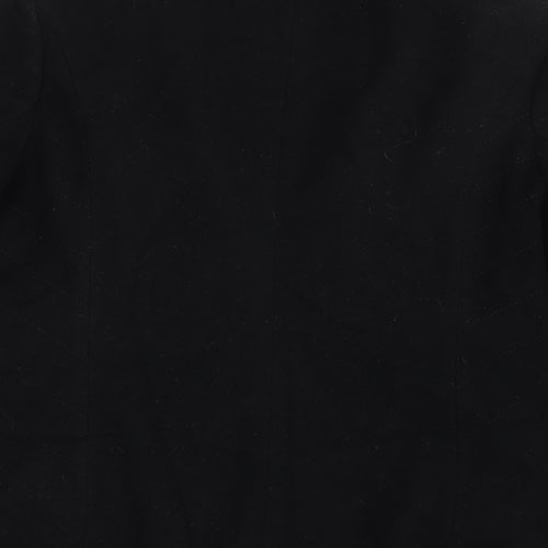 Marcona Womens Black   Overcoat Coat Size 16