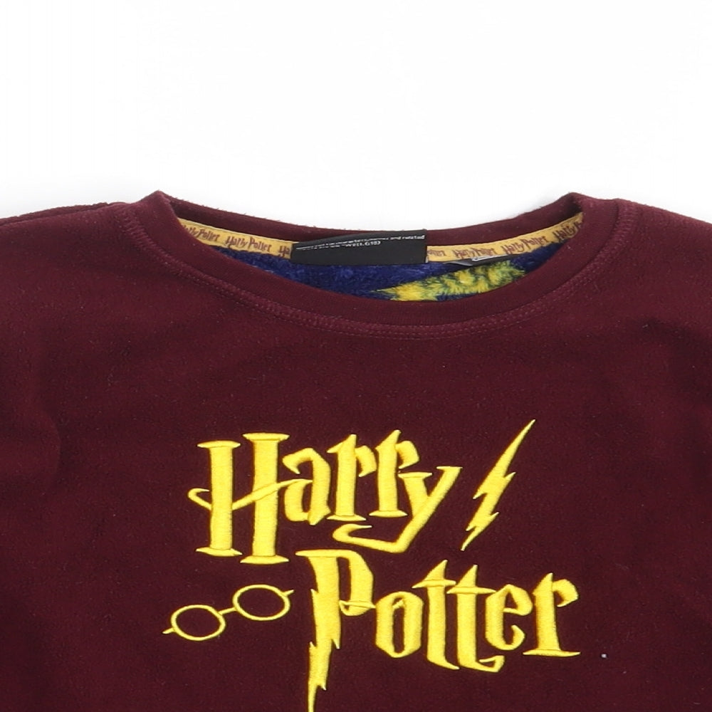 Harry Potter Girls Purple   Pullover Jumper Size 6-7 Years  - Harry Potter