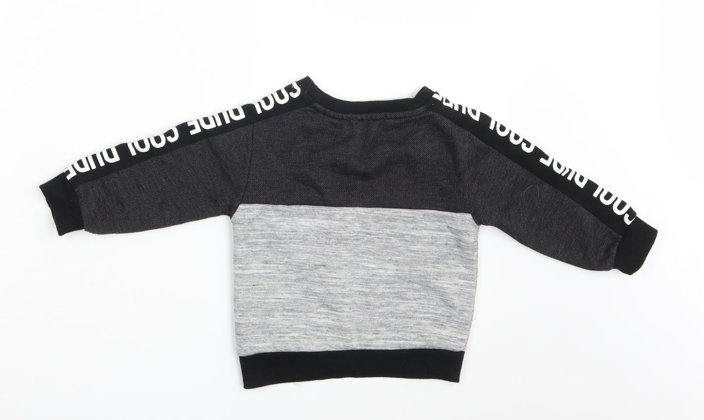 Primark Boys Grey  Rayon Pullover Jumper Size 12-18 Months