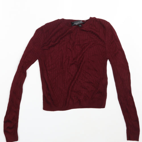 Topshop Womens Purple   Pullover Sweatshirt Size 10