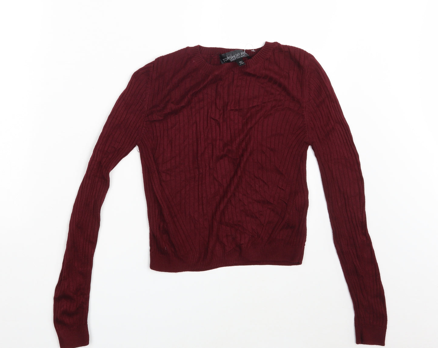 Topshop Womens Purple   Pullover Sweatshirt Size 10