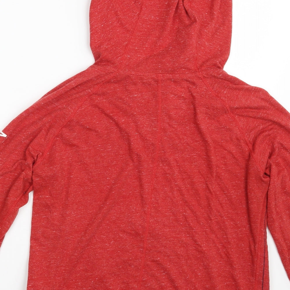 Nike Mens Orange   Full Zip Hoodie Size M  - Boston