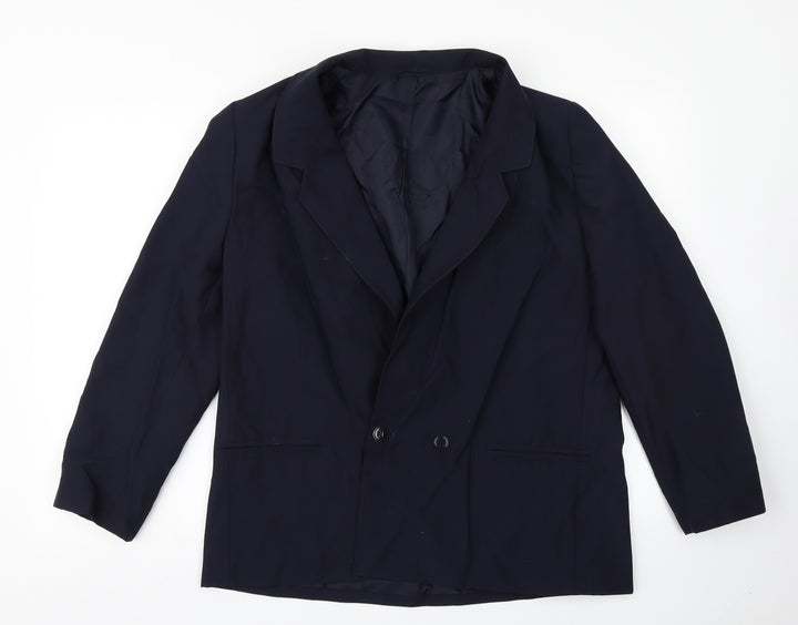 St Michael Womens Blue Jacket Blazer Size 16