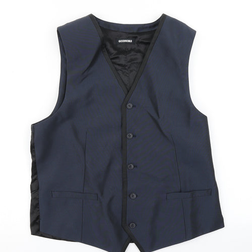 Goodsouls Mens Blue   Jacket Suit Waistcoat Size 40