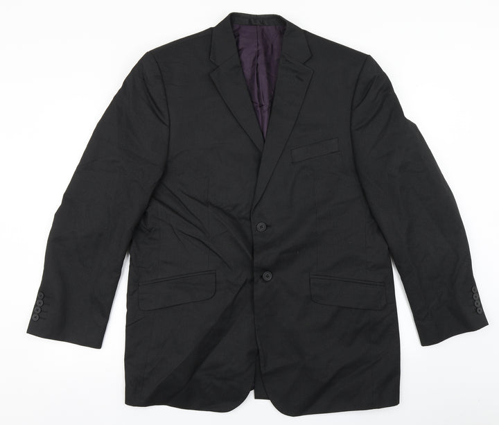 F&F Mens Black Striped  Jacket Blazer Size 44