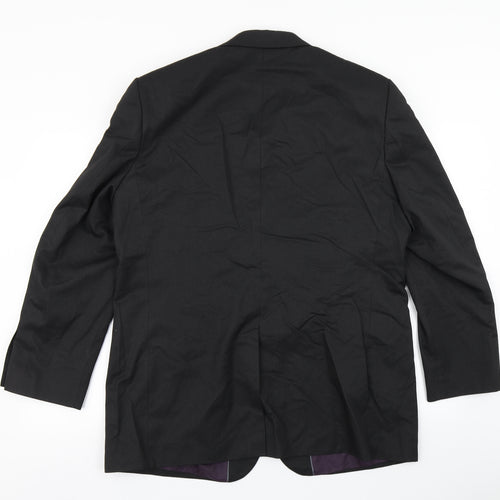 F&F Mens Black Striped  Jacket Blazer Size 44