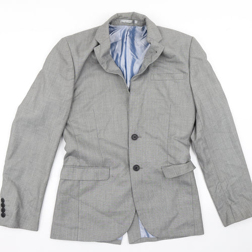 Cedar Wood State Mens Grey   Jacket Blazer Size 34