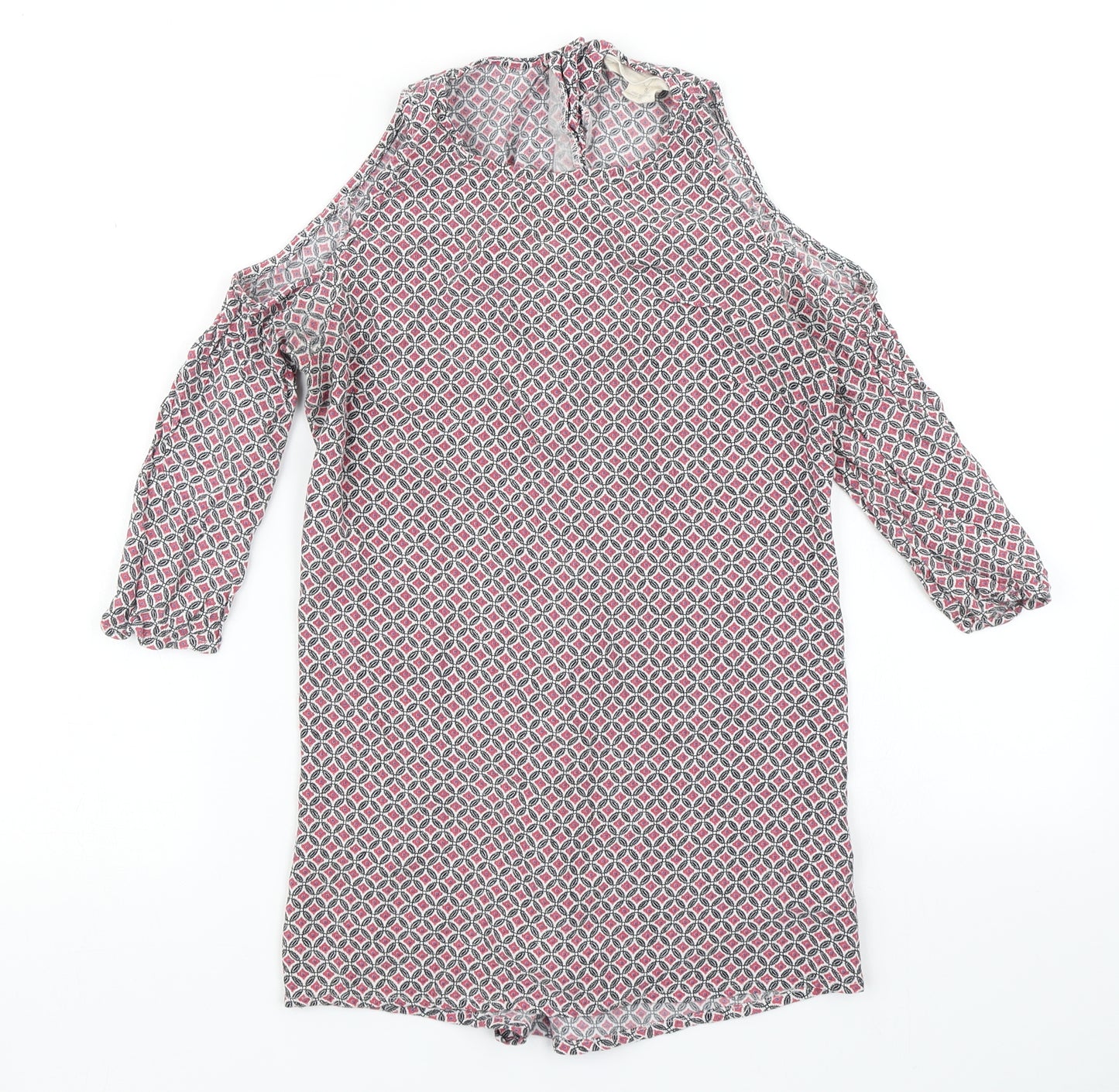 Staring at Stars Womens Pink Argyle/Diamond  Basic Blouse Size S  - Cold Shoulder