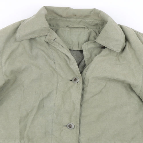 Preworn Womens Green   Overcoat Coat Size 12