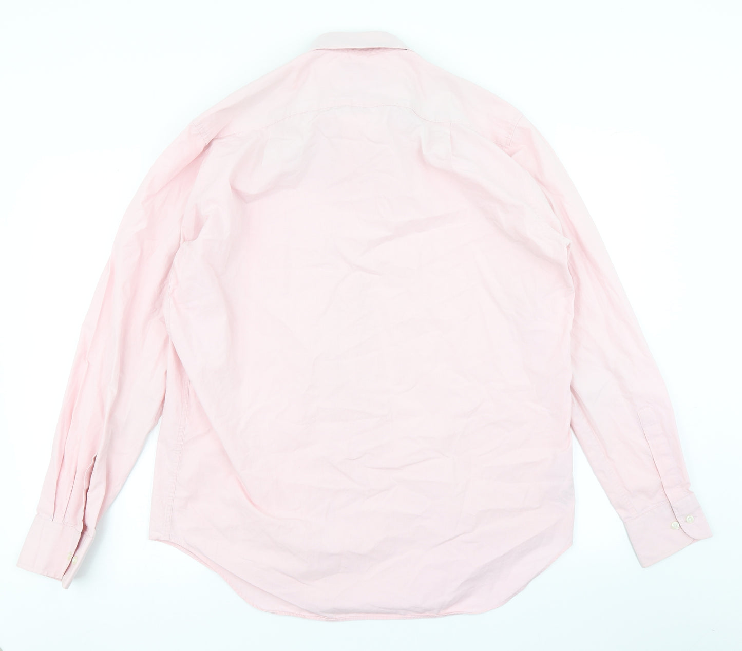 M&S Mens Pink    Dress Shirt Size 16