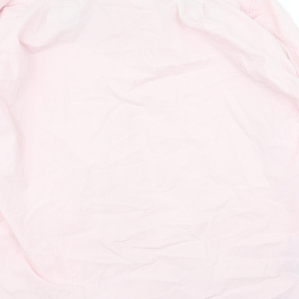 M&S Mens Pink    Dress Shirt Size 16