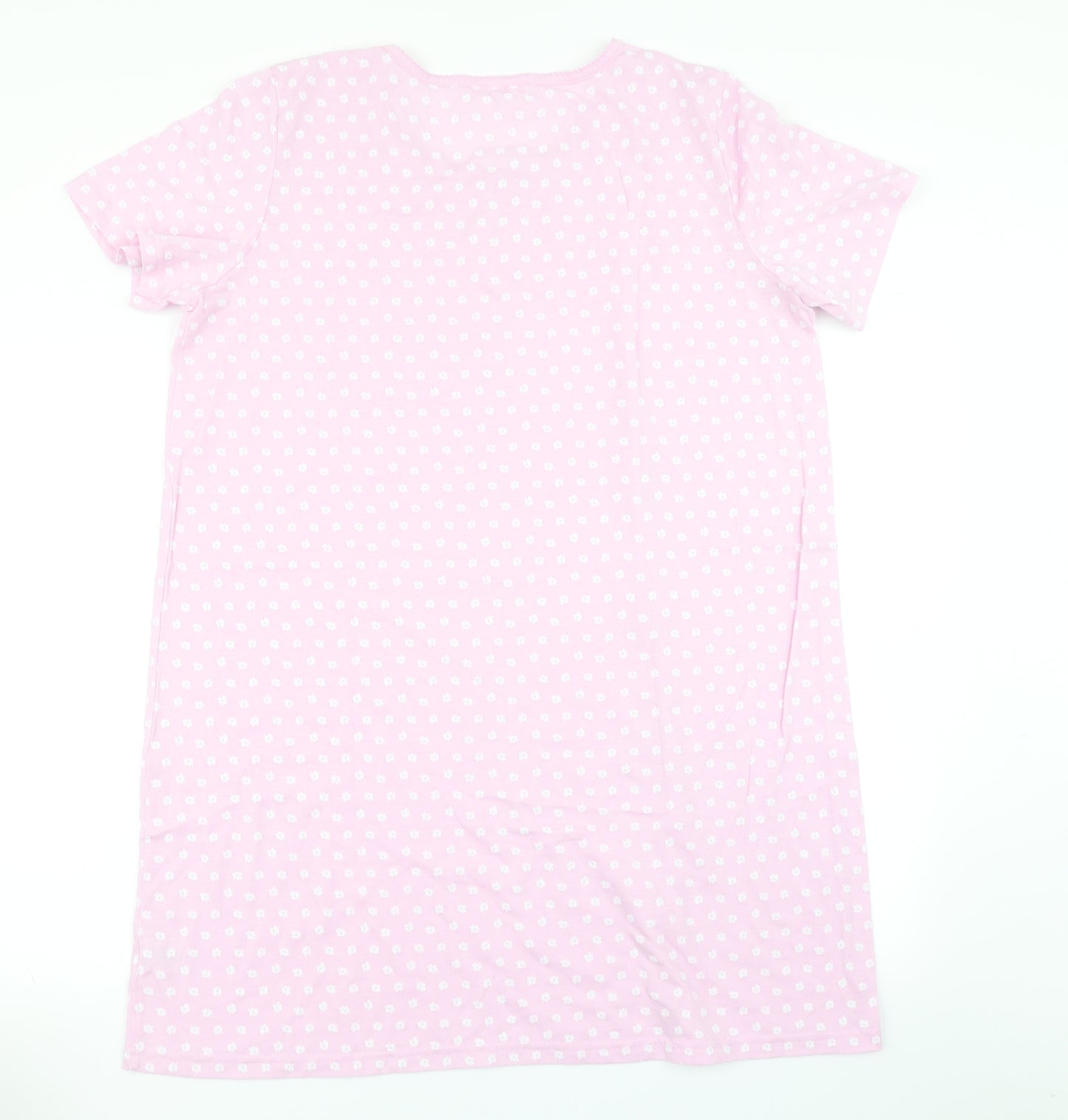 BM Womens Pink Floral  Top Nightshirt Size 16