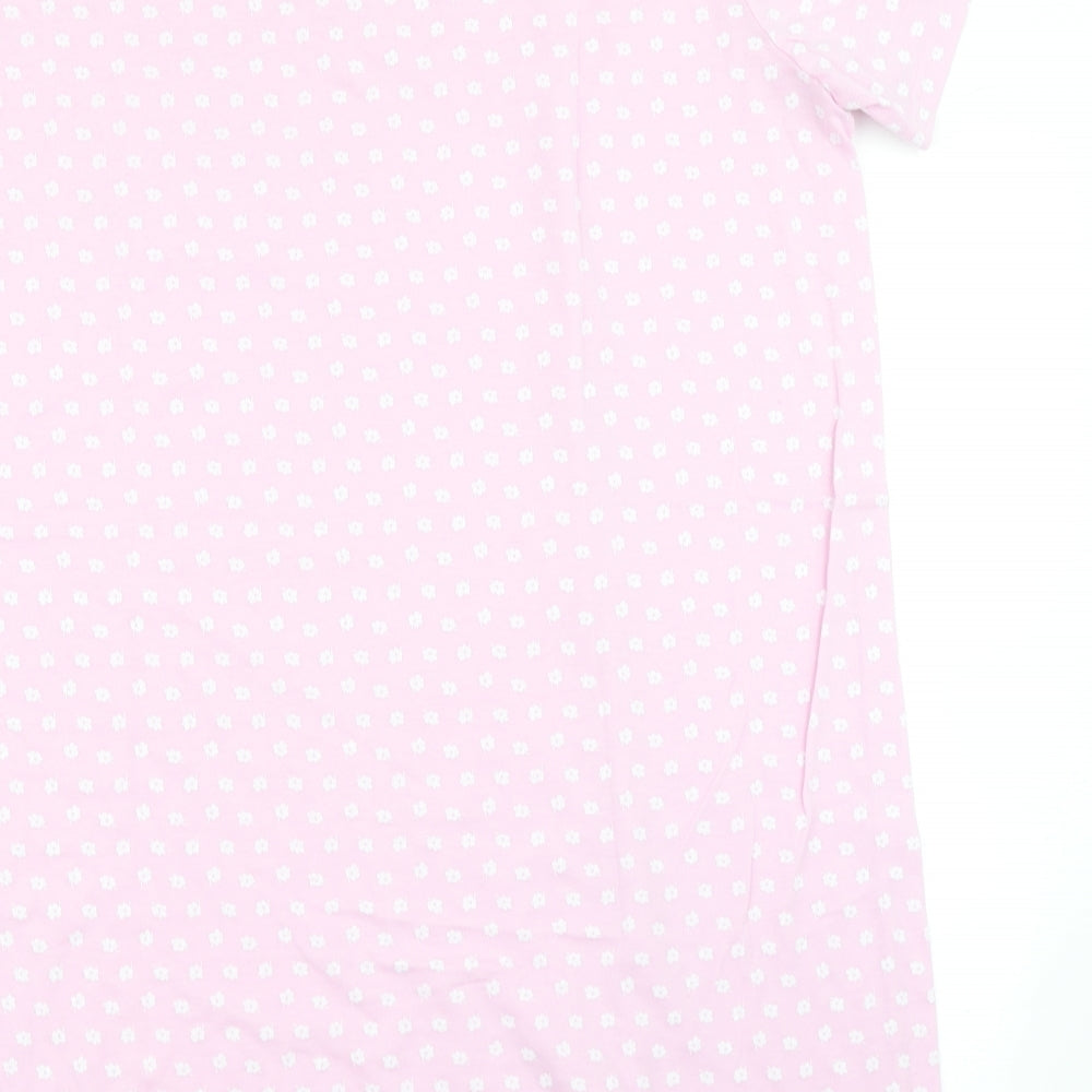 BM Womens Pink Floral  Top Nightshirt Size 16