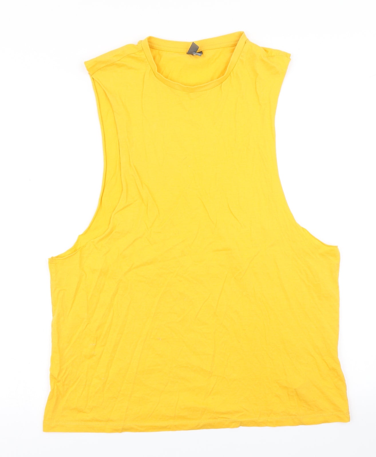 ASOS Mens Yellow    T-Shirt Size S  - Tank Vest