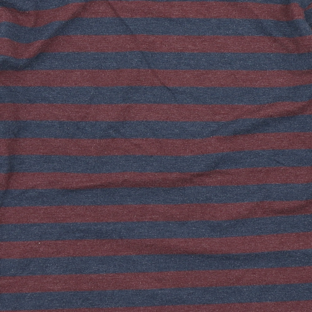 Rebel Boys Blue Striped  Basic T-Shirt Size 11-12 Years