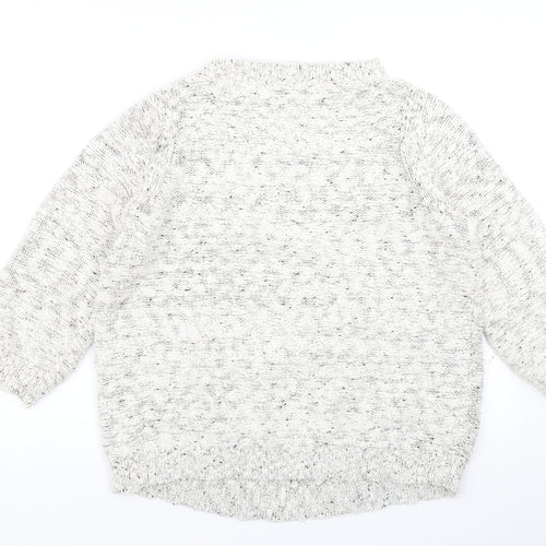M&S Collection Womens Ivory  Knit Pullover Jumper Size 12