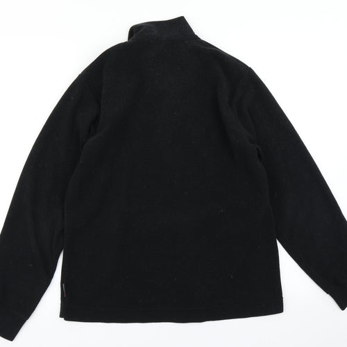 Flli Campagnolo Mens Black  Fleece Pullover Sweatshirt Size S