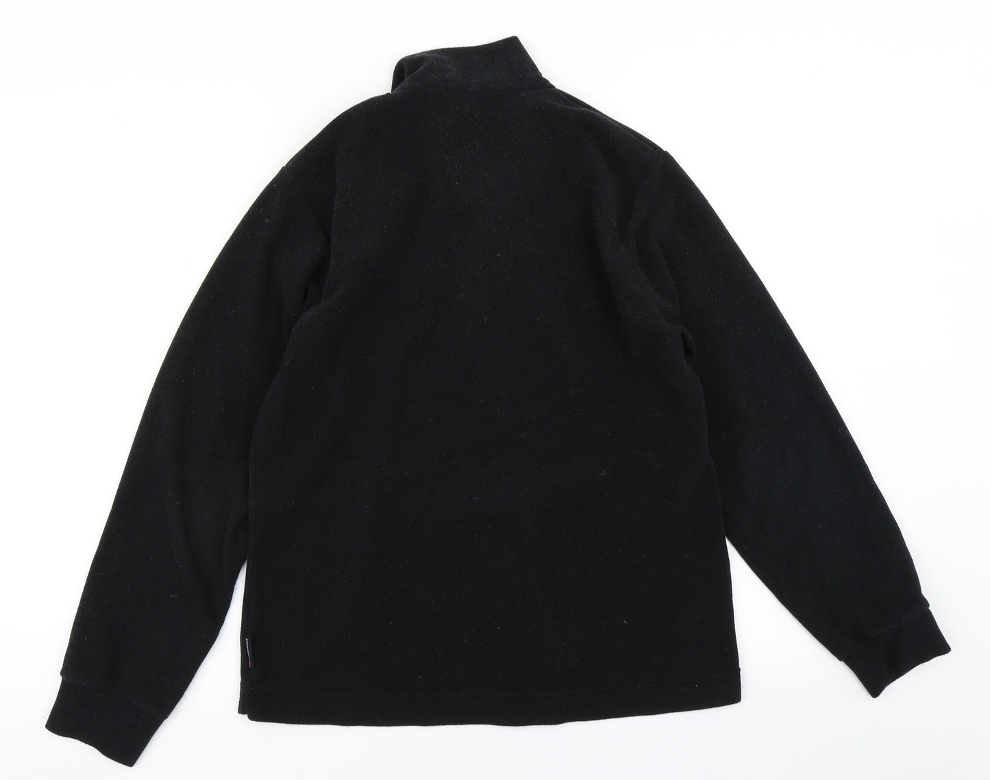 Flli Campagnolo Mens Black  Fleece Pullover Sweatshirt Size S