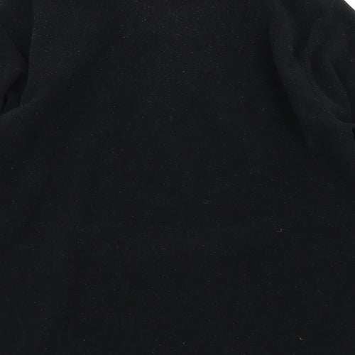 Flli Campagnolo Mens Black  Fleece Pullover Sweatshirt Size S