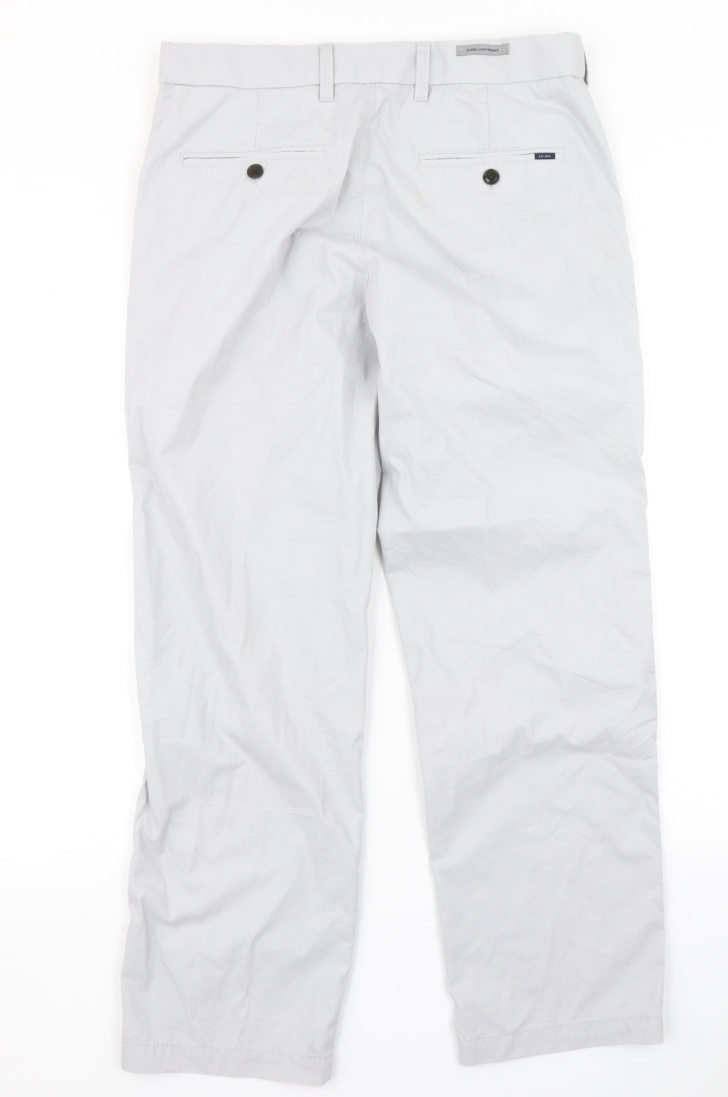 Blue Harbour Mens Grey   Chino Trousers Size 32 in L29 in