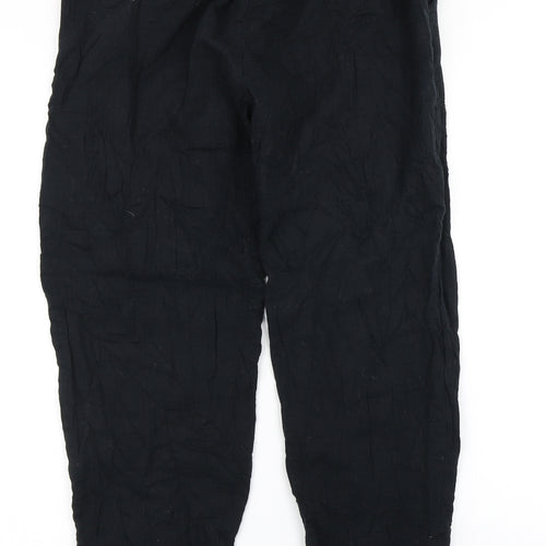 Per Una Womens Black   Chino Trousers Size 12 L25 in