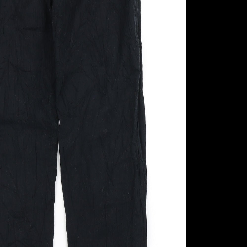 Per Una Womens Black   Chino Trousers Size 12 L25 in