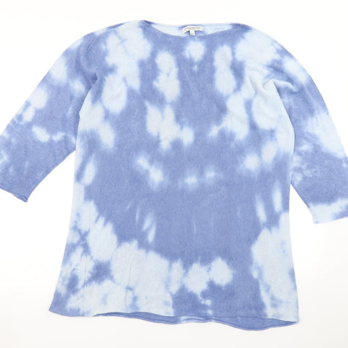 Collezione Gaia Womens Blue  Knit Pullover Jumper Size M  - Tie dye