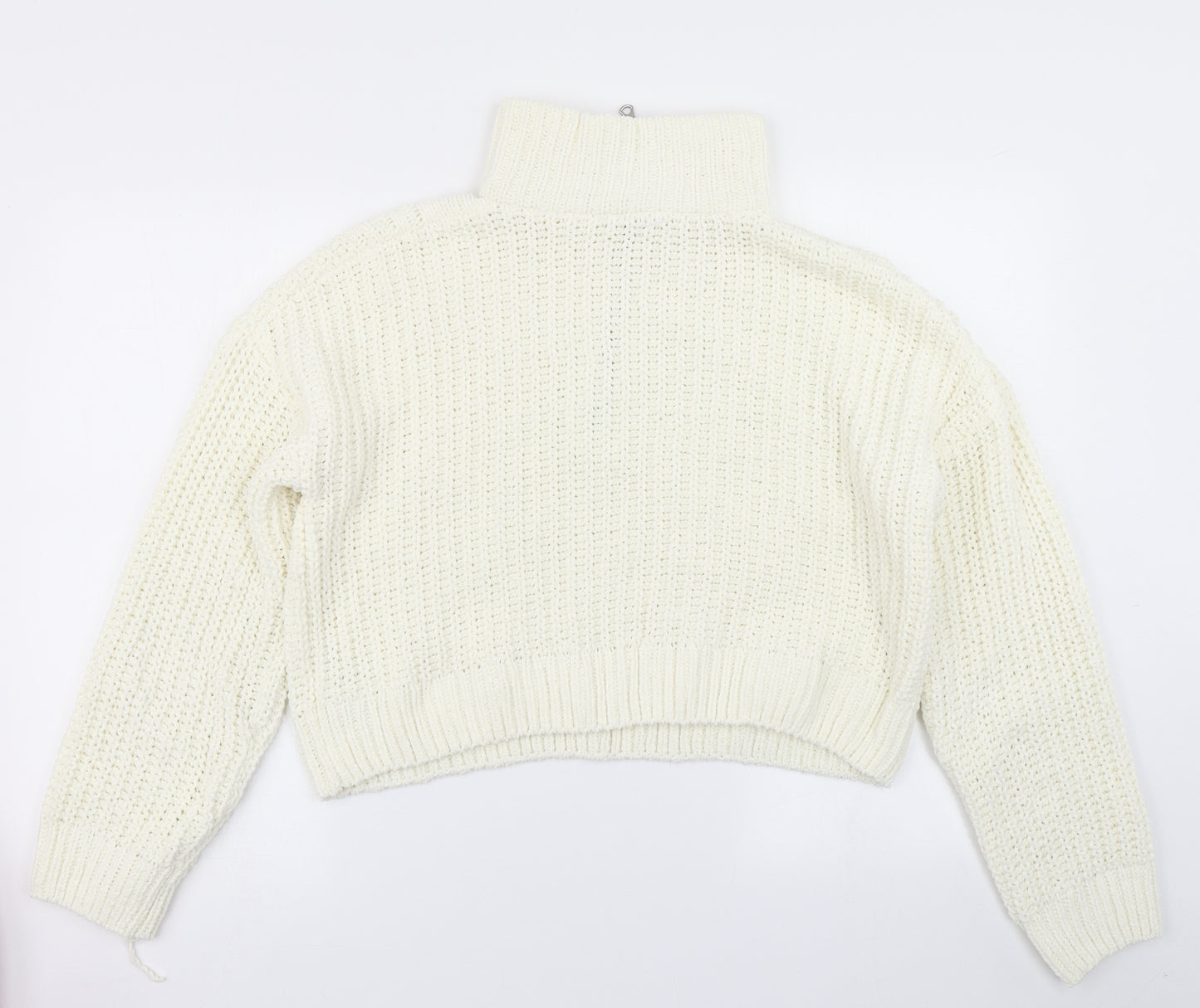 Urban Outfitters Womens White  Knit Pullover Jumper Size M  - Cropped