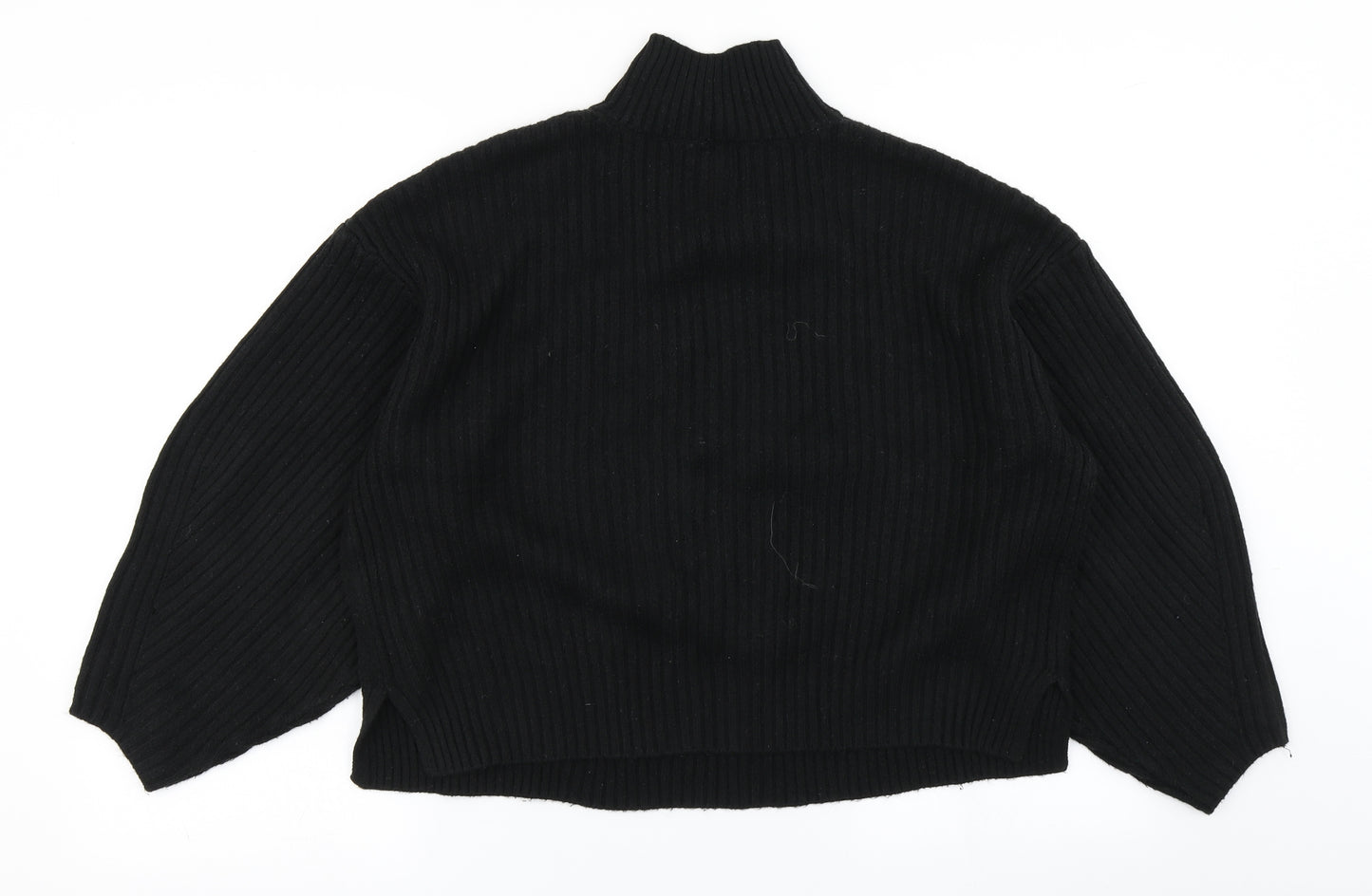 River Island Womens Black   Pullover Jumper Size M  - Cropped