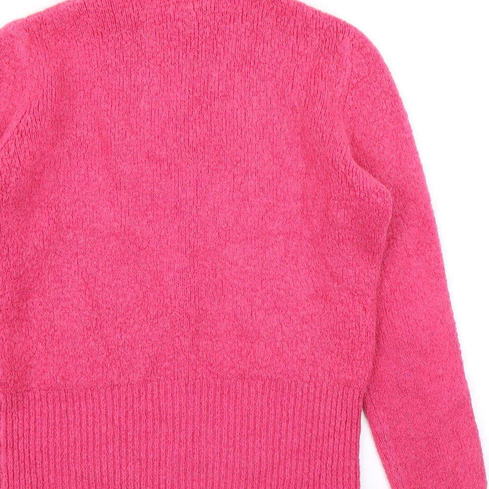 Per Una Womens Pink  Knit Pullover Jumper Size L