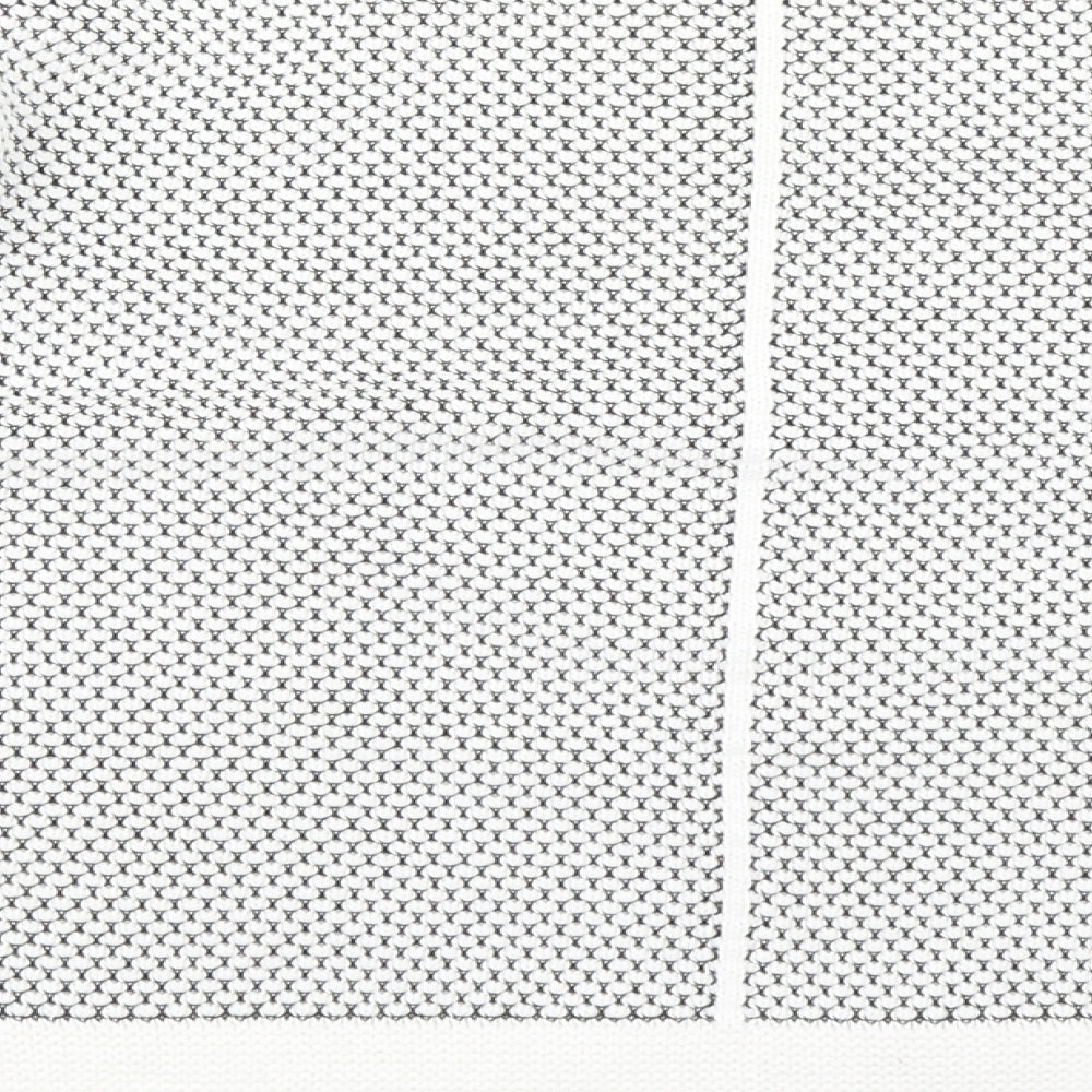 M&S Womens White Polka Dot Knit Pullover Jumper Size 14  - Cropped