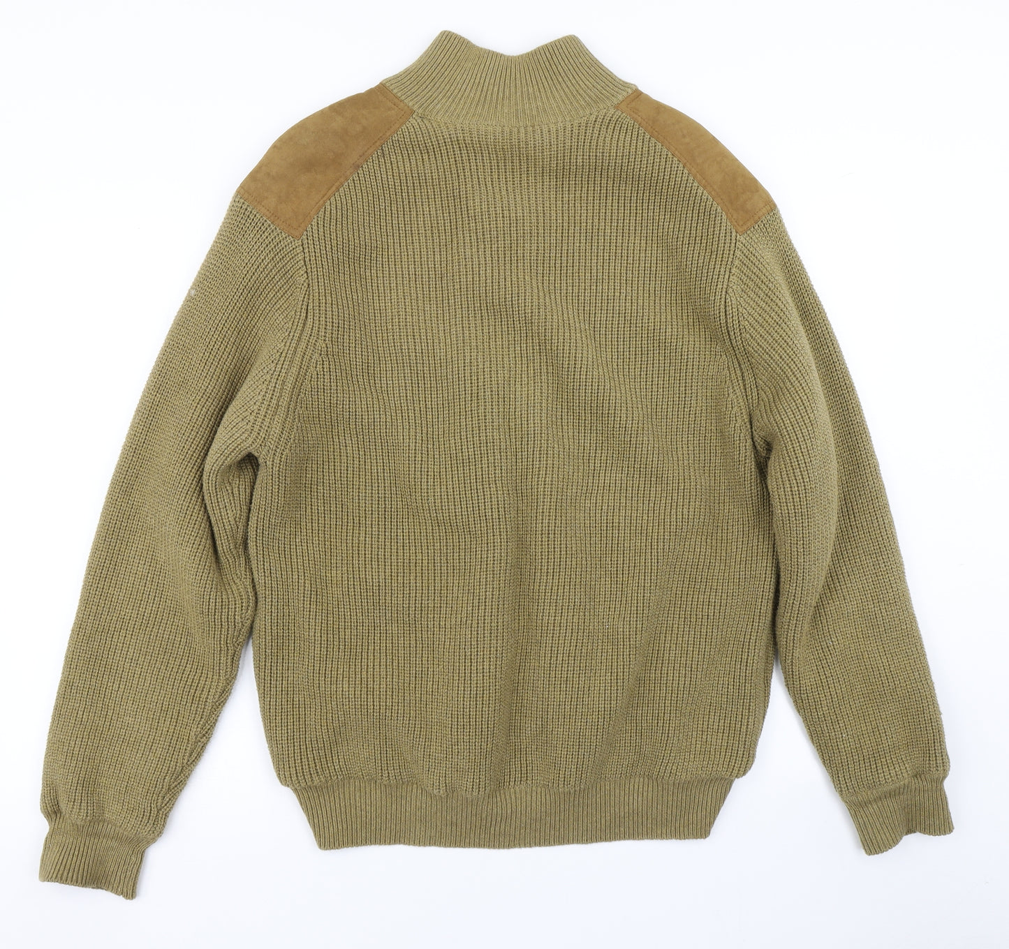 Orvis Mens Brown  Knit Cardigan Jumper Size L
