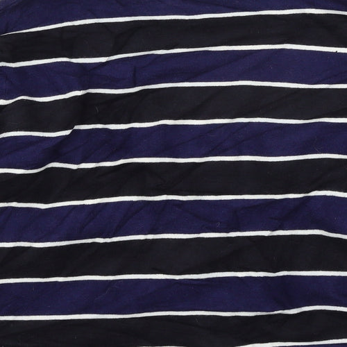 Precis Womens Blue Striped Knit Cardigan Jumper Size M