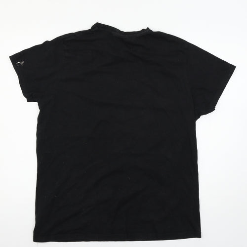 Lee Cooper Mens Black  Jersey  T-Shirt Size XL