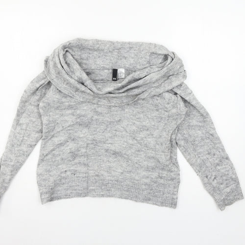 Divided by H&M Womens Grey  Knit Pullover Jumper Size XS