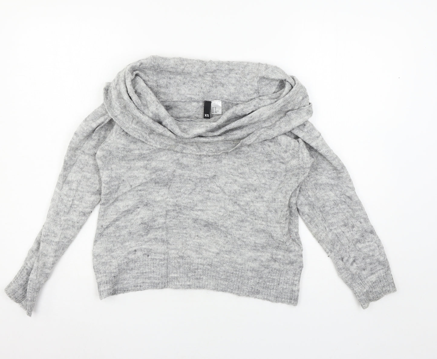 Divided by H&M Womens Grey  Knit Pullover Jumper Size XS