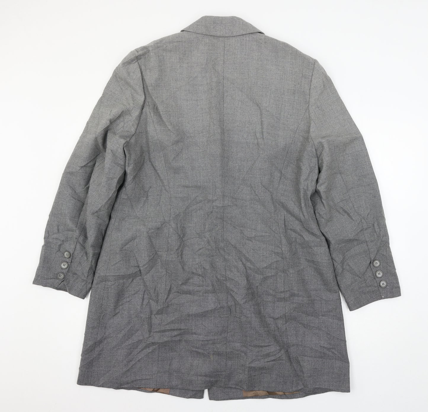 Bianca Womens Grey   Jacket Suit Jacket Size 16  - ombre