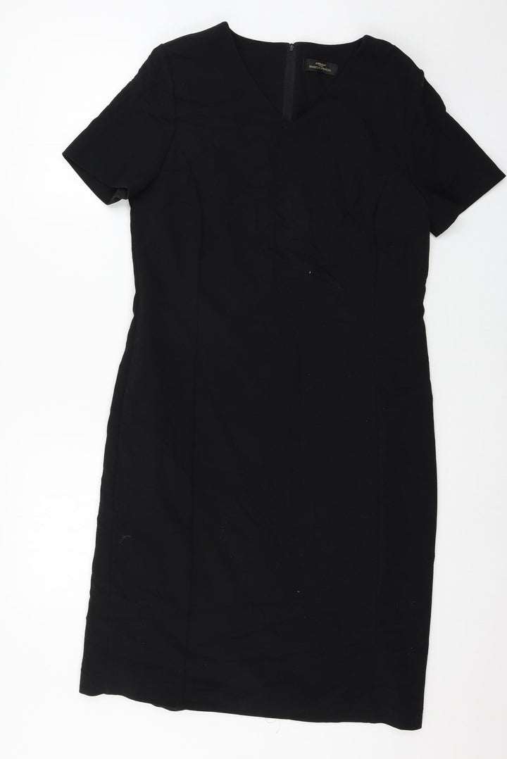 St Michael Womens Black   A-Line  Size 14