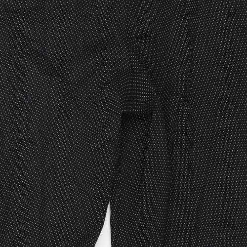 Warehouse Womens Black Polka Dot  Trousers  Size 14 L27 in
